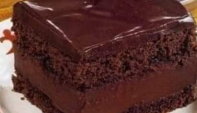 Mocha Layer Cake with Chocolate Rum Cream Filling
